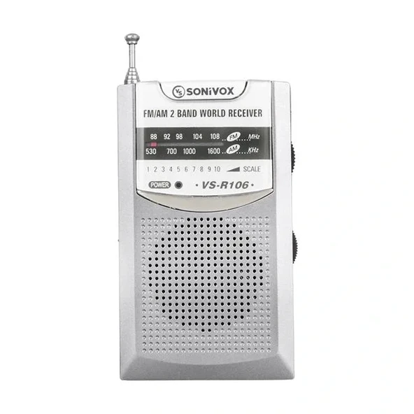 Sonivox Vs-r106 Analog Radyo Gri Renk