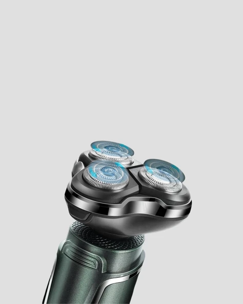 Kablosuz Profesyonel Erkek Bakım Seti – 3 Başlıklı, 3D Akıllı Kesim, Taşınabilir - Resim 3