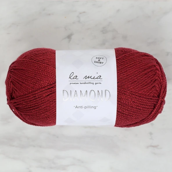 La Mia Diamond Bordo El Örgü İpi - L065 - 33726 ürün görseli 1