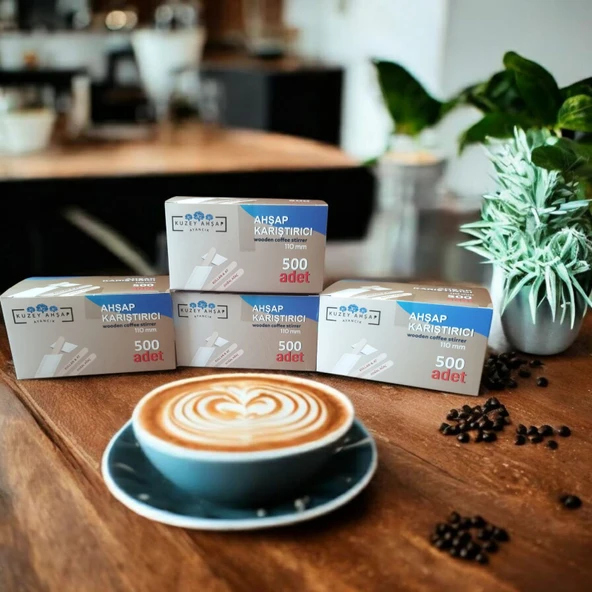 Ahşap Karıştırıcı 2000 Adet Çay Kahve Karıştırma Çubuğu Tahta Karıştırıcı Tahta Kaşık - 3