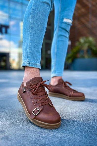 CH191 - CKT Side Buckle Erkek Ayakkabı TABA - Resim 2