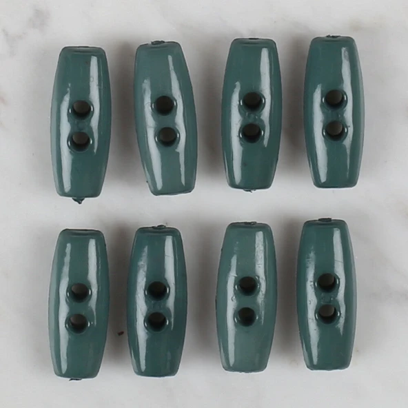 Loren Crafts yeşil 8 li çoban düğmesi - 65 - Resim 2