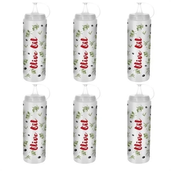 BUFFER® Şeffaf Kapaklı Sızdırmaz Yağlık Sosluk Şişesi Plastik Yağdanlık Master Chef AP-9471 - 7