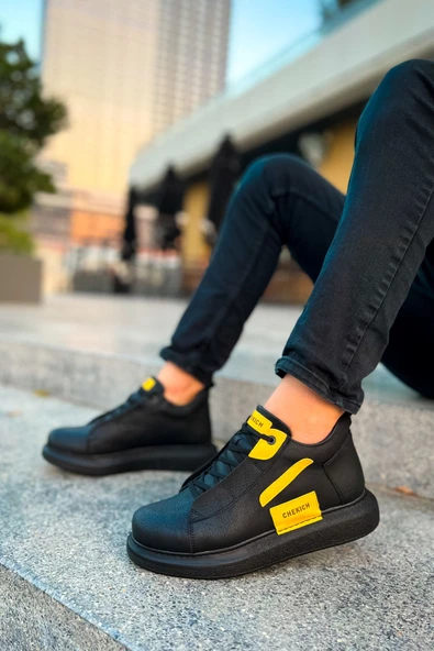 CH131 - GST Frogner Erkek Bot SIYAH - SARI ürün görseli 1