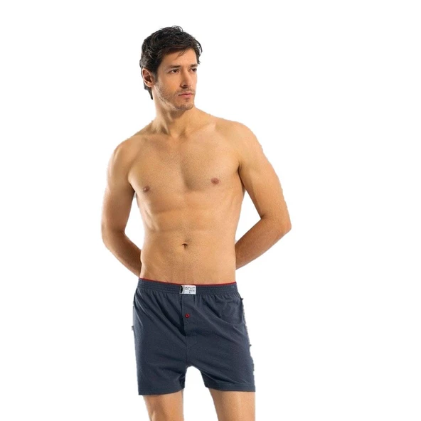 6 Adet Anıt Erkek Büyük Beden Pamuklu Penye Boxer 1278 ürün görseli