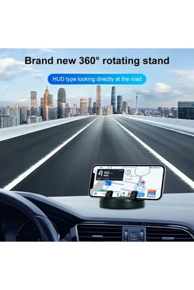 SEKA TARIM Araç İçi Telefon Tutucu Numaratörlü Araba Numaratör Telefon Tutucu 360° Dönen - 4