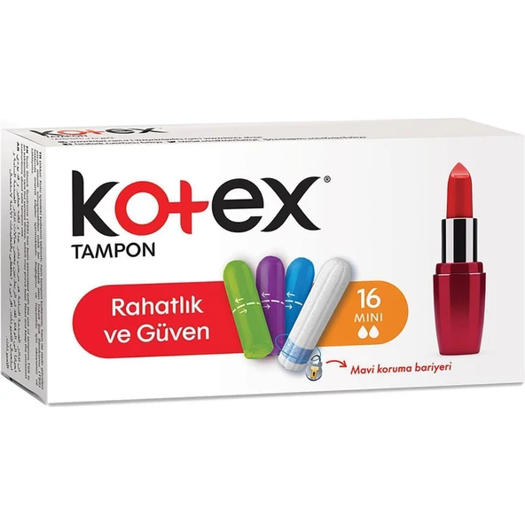 Kotex Tampom Mini 16 lı ürün görseli 1