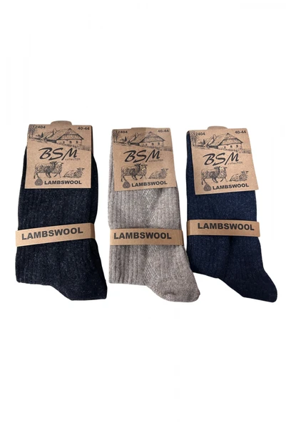 BSM Lamswool Kışlık Erkek Çorap 8 Adet ürün görseli