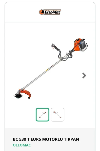 Oleomac BC 530 T EUR5 MOTORLU TIRPAN OLEOMAC