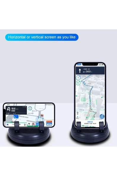 SEKA TARIM Araç İçi Telefon Tutucu Numaratörlü Araba Numaratör Telefon Tutucu 360° Dönen - 3