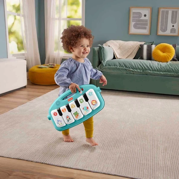 Fisher Price Sesli ve Işıklı Neşeli Hayvanlar Piyanolu Oyun Halısı HWY49 - 5