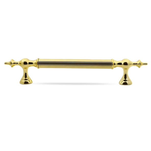 Kapı Çekme Kolu Tutma Kulpu Kulbu Çelik Dış Kapı Tutamağı Kol Sürgülü Kapı Kolu Altın 30 Cm - Resim 4