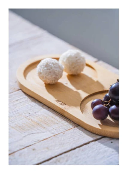 Acar ACR-568 Bambu 2 Bölmeli Sunumluk ürün görseli 1