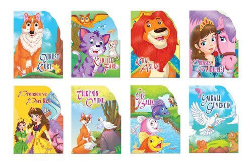 Şekilli Kitaplar Seti ( 8 Kitap Kitap ) ürün görseli