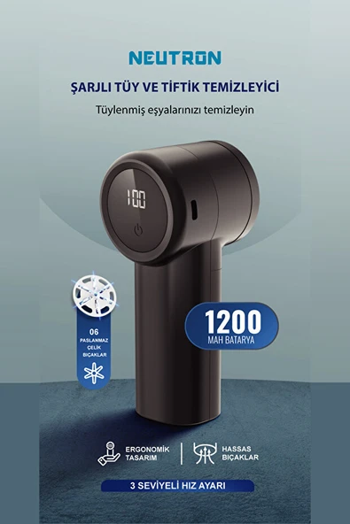 NEUTRON NTL-LR-10S Şarjlı Tüy ve Tiftik Temizleyici ürün görseli