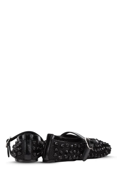 Stato Taş Detaylı Kadın Babet Siyah - Resim 5