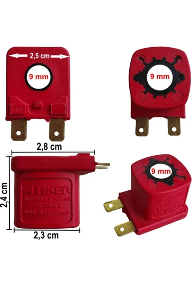 Atiker Karburatörlü Regülatör Bobini 12 Volt 11 Ohm (Kırmızı)