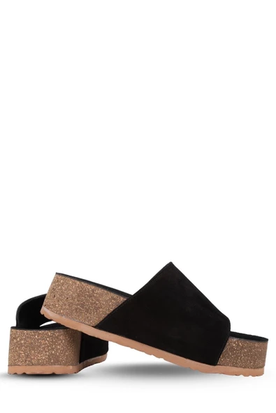 Stato Kalın Taban Kadın Terlik Siyah - Resim 5