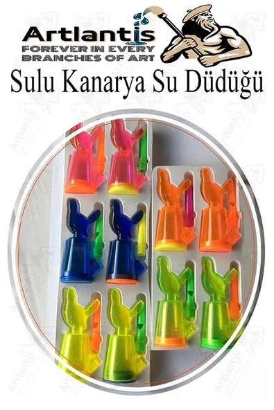 Sulu Kanarya Su Düdüğü 5 Adet Sulu Bülbül Kuş Sesi Çıkaran Düdük Oyuncak Karne Sınıf Çocuk Hediyesi - Resim 6