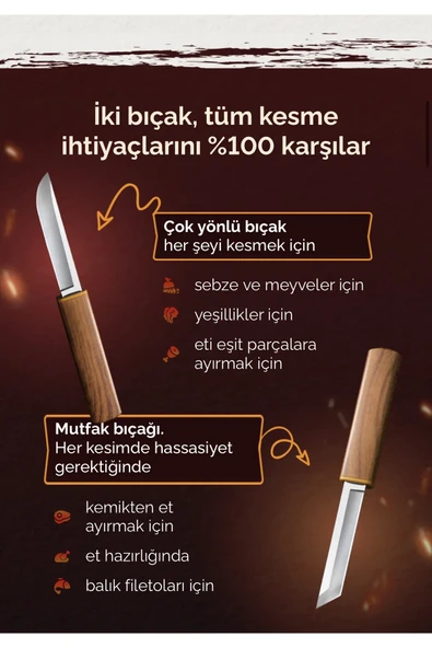 seka TANTO 2'si 1 Arada Japon Bıçakları Ejderha & Kaplan Özel Üretim Paslanmaz Çelik - 7