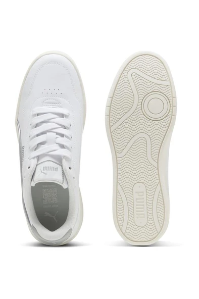 Puma Court Lally DaylNight 402682 02 Kadın Sneaker Ayakkabı Beyaz Gümüş 36-40 - Resim 6