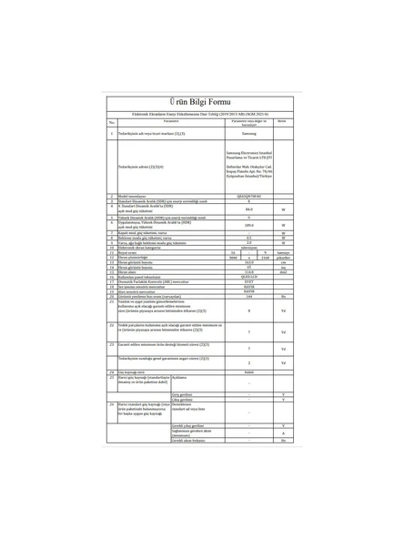 Samsung 65QN70F 4K Ultra HD 65'' 165 Ekran Uydu Alıcılı Smart Neo QLED TV - Resim 8