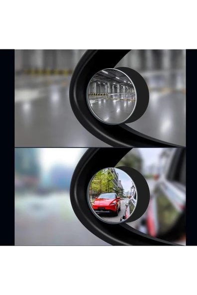 SEKA TARIM Oto Araç Kör Nokta Ayna Prizmatik Ayna Araba Aynası 360° Oynar 2 Adet - 3