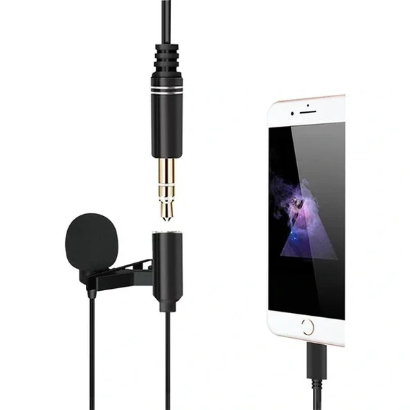 Powermaster Jh-041-a Cep Telefonu İçin Ligthning Girişli Youtuber Yaka Mikrofonu - Resim 2