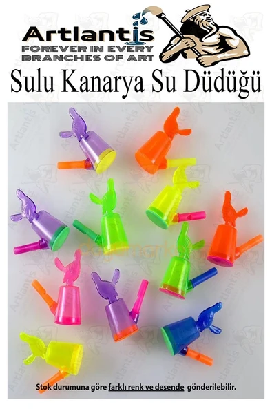 Sulu Kanarya Su Düdüğü 30 Adet Sulu Bülbül Kuş Sesi Çıkaran Düdük Oyuncak Karne Sınıf Çocuk Hediyesi - Resim 4