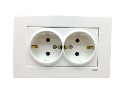 VİKO KARRE 2Lİ TOPRAKLI PRİZ 9096 7056 (5284) ürün görseli