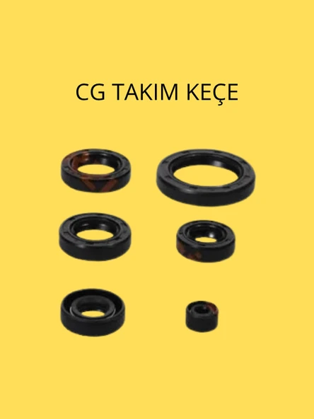 CG Takım Keçe – Motor Krank, Vites ve Supap Mili Yağ Keçesi Seti 125cc ürün görseli 1