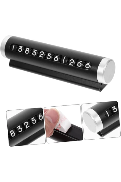 SEKA TARIM Metal Kasa Numara Çevirmeli Araç İçi Telefon Numaratör Parkmatik Araba Numaratör Siyah
