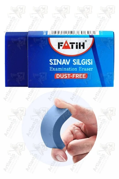 Sınav Silgisi Mavi Silgi Orta Boy 3 Adet Fatih Yumuşak Sınav Silgisi Ufalanmayan Okul Büro Yerli Üretim - 3