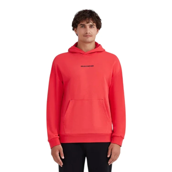 Erkek Kırmızı Sweatshirt - Resim 4