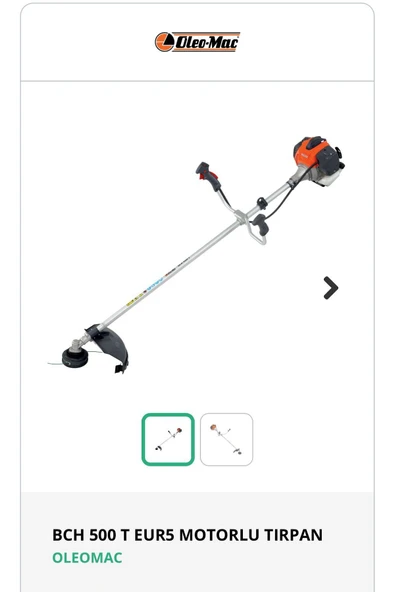 Oleomac BCH 500 T EUR5 MOTORLU TIRPAN