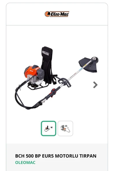 Oleomac BCH 500 BP EUR5 MOTORLU TIRPAN OLEOMAC