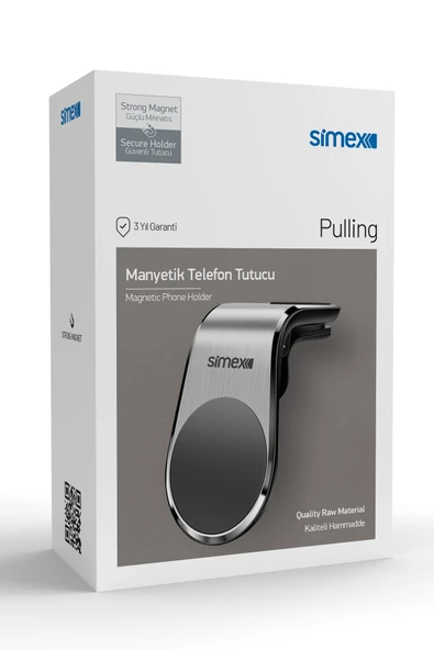 Simex Peteğe Takmalı Mıknatıslı Araç İçi Telefon Tutucu ST-201 Pulling - 7