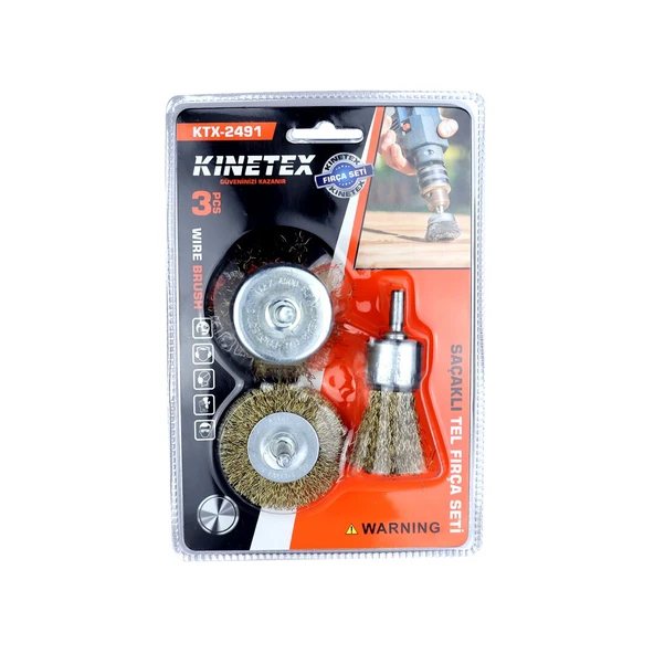 3PCS  SAÇAKLI TEL FIRÇA SETİ (5284) ürün görseli