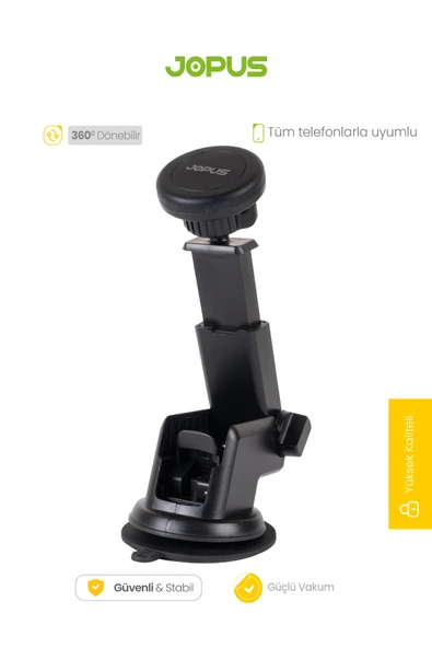 Jopus JO-AT110 Handy Long  Vantuzlu Mıknatıslı   Telefon Tutucu