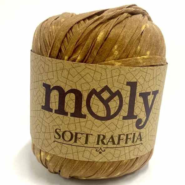 Moly Soft Rafya İpi ( 50 Gram ) Açık Kahve