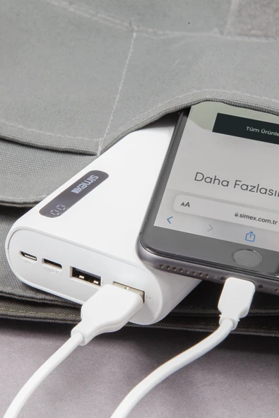 Simex Digital Göstergeli 20000mAh Power Bank S-28 Ware - 5