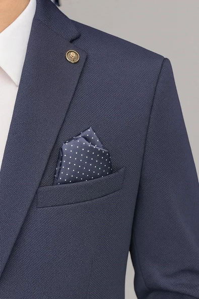 Erkek İtalyan Kesim Tek Düğmeli Blazer Ceket – Klasik ve Modern Şıklık - Resim 5