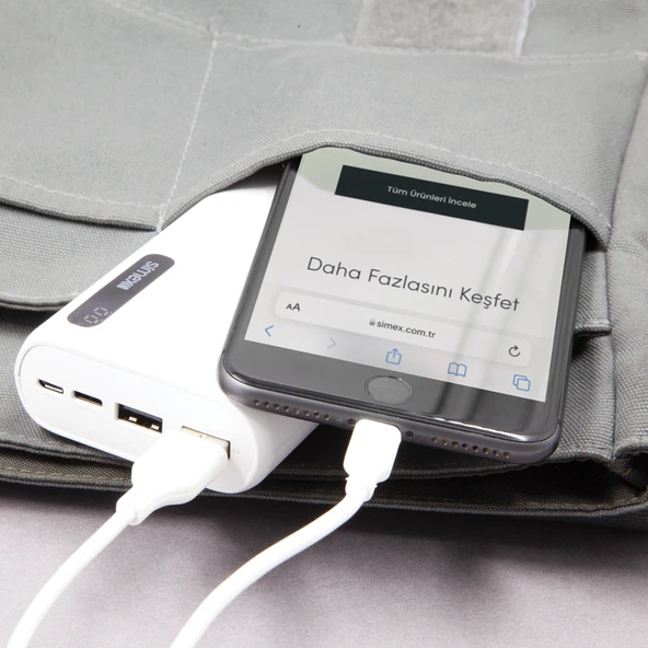 Simex Digital Göstergeli 10000mAh Power Bank S-27 Ware - 6