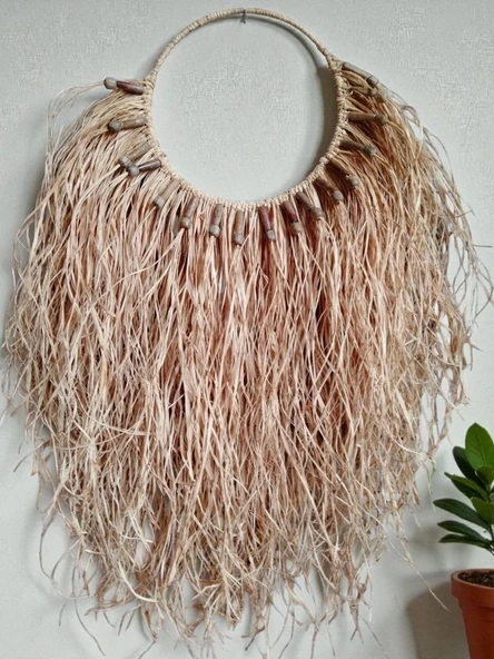 El Yapımı Etnik Rafta Duvar Dekoru - 3