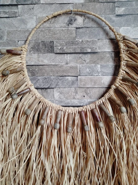 El Yapımı Etnik Rafta  Duvar Dekoru - 6