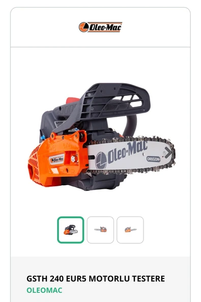 Oleomac GSTH 240 EUR5 MOTORLU TESTERE OLEOMAC