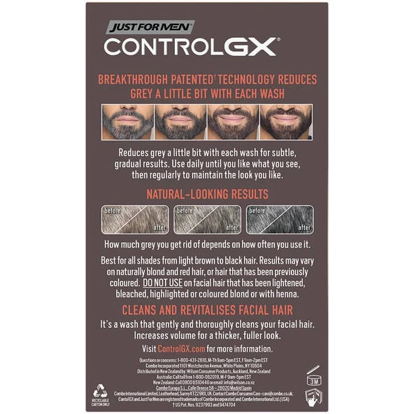 Just For Men ControlGX Gri Sakalları Koyulaştıran Şampuan 118ML - 4