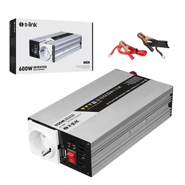 S-link Sl-600w Dc12v-ac230v 600w İnverter