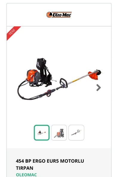 Oleomac 454 BP ERGO EUR5 MOTORLU TIRPAN OLEOMAC