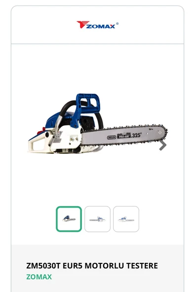 Zomax ZM5030T EUR5 MOTORLU TESTERE ZOMAX